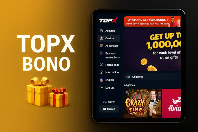 TopX bono — mejores bonos 2026